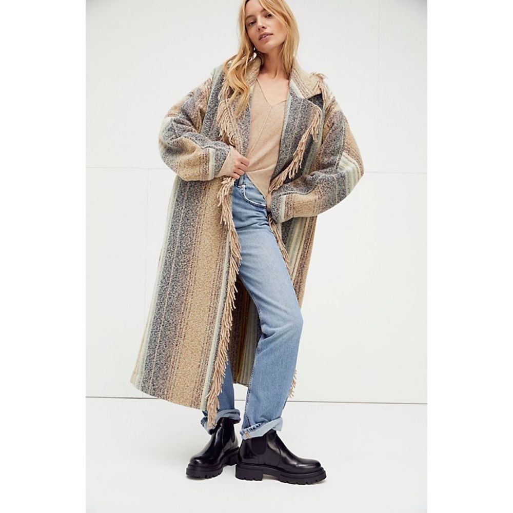 Free People Desert Fringe Coat